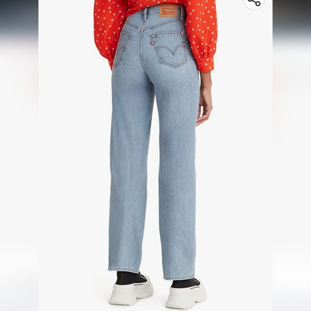 Levi's High Waisted Straight Leg Jeans Waist 30 - Picture 2 of 8